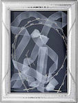 Prince Silvero Tabletop Rectangle Wedding Crown Case / Photo Frame Silver/Brown 28x22cm