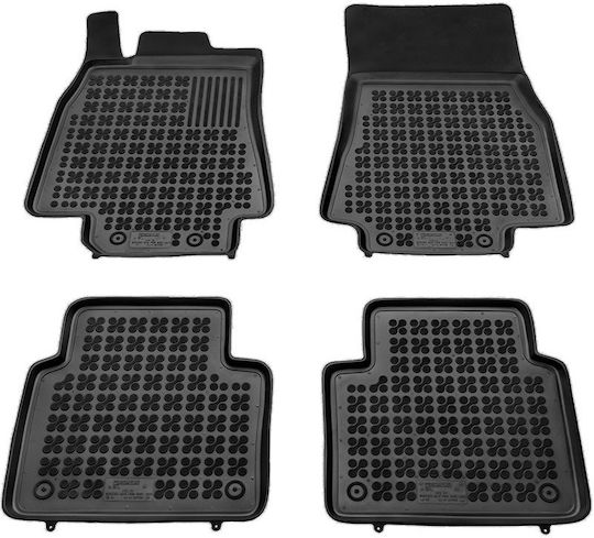 Rezaw Plast Set of Front and Rear Mats 4pcs Tray Type for Mercedes-Benz B Class 2005-2011 Black