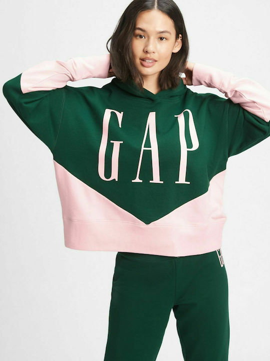GAP Logo Hoodie College 651740002 Green Skroutz.gr