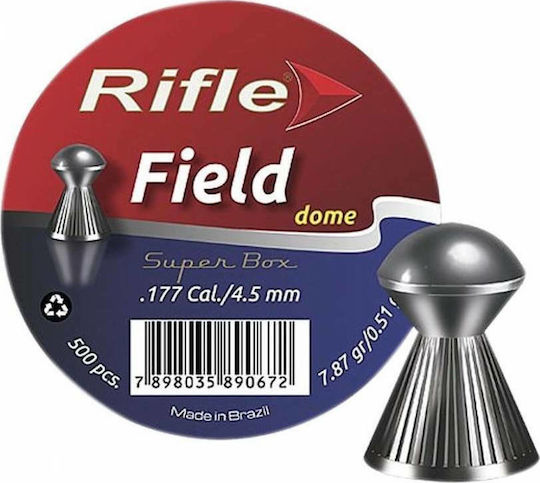 Rifle Field Dome Peleți Airsoft 4.5mm 500pcs 0,51g 7,87gr 500 buc
