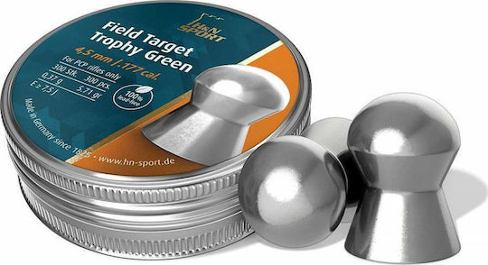 H&N Sport Field Target Trophy Green Pellets Airgun 4.5mm 300pcs 0,37g 300τμχ