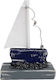 Kapadakis Wood Art Vapor Decorativ Lemn Albastru 11x6x5cm 1buc