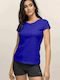 Bodymove Damen Sportlich T-shirt Blau