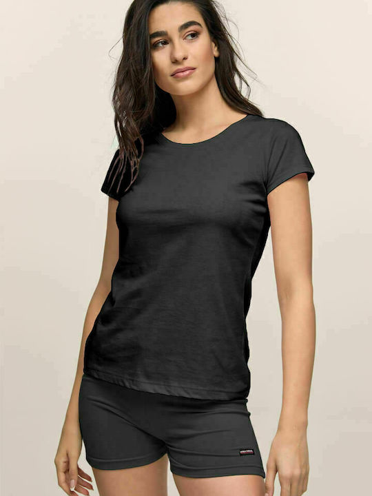 Bodymove 814-2 Women's Sport T-shirt Black 814-2