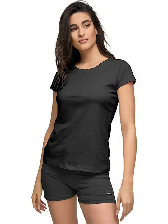 Bodymove Γυναικείο T-shirt Μαύρο
