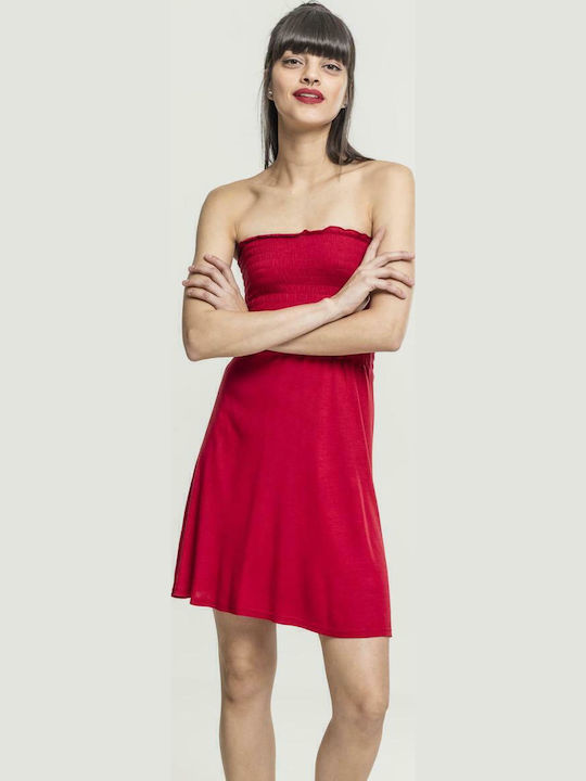 Urban Classics Sommer Mini Damenkleid Rote