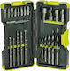 Ryobi RAK30MIX Set of 30 Drills HSS with Cylindrical Shank for Wood, Metal and Masonry