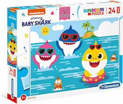 Παιδικό Puzzle Baby Shark για 3+ Ετών 24pcs Baby Clementoni Παιδικό Puzzle Baby Shark για 3+ Ετών 24pcs Baby Clementoni