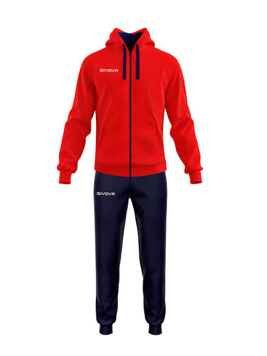 Tuta Sorrento Roy Tracksuit Glossy Red / Navy