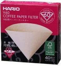 Hario V60 40 Φίλτρα Καφέ Χάρτινα