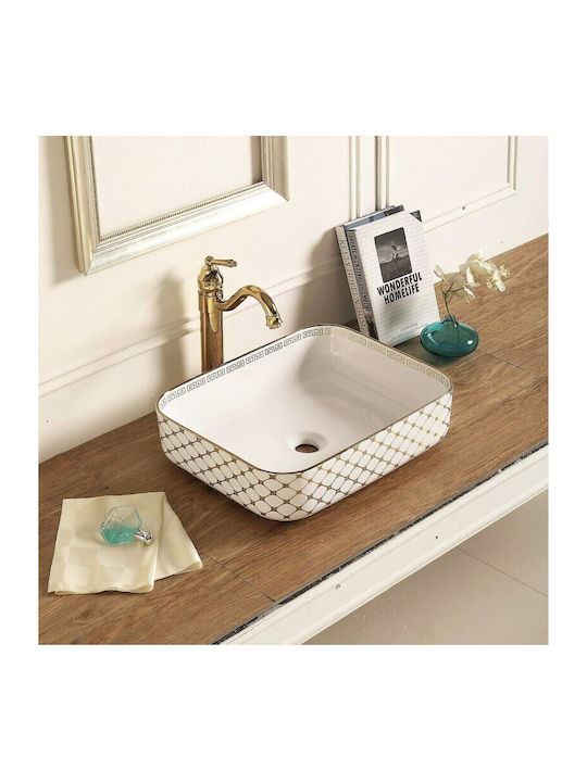 Inter Ceramic ICB 874 Golden Aufgesetztes Wasch...