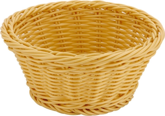Sunnex Καλάθι Ψωμιού από Rattan Μπεζ 23.5x23.5x7.5cm