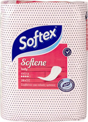 Softex Softene Lady Extra Inkontinenz-Pads Erhöhte Flüssigkeit 4 Tropfen 28Stück