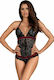 Obsessive Rossita Sensual Lacy Teddy Black