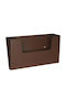 Viometal LTD 403 Forms Box Metallic in Brown Color 48.2x10.2x26cm