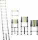 Telescopic Ladder Aluminum 10 of Steps with Maximum Height 2.9m