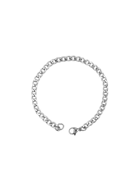 Armband 6mm Silber-Edelstahl-Armband