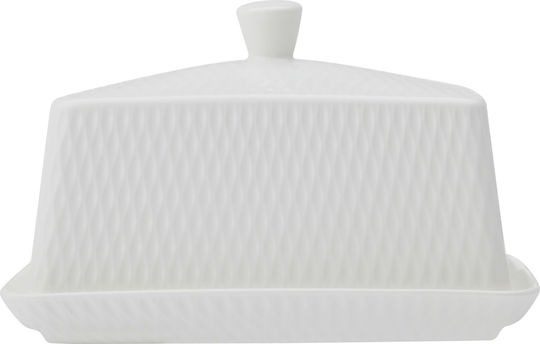 Maxwell & Williams Diamonds Farfurie de unt din Porțelan Alb 800ml 1pcs