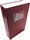 The New English Dictionary Buch Geldversteck mit Schloss Red 11x8x5cm