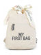Childhome My First Teddy Kids Bag Backpack White 20cmx8cmx24cmcm