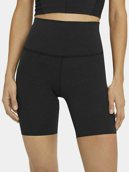 Nike Dri-Fit Luxe Yoga Γυναικείο Κολάν-Σορτς Ψηλόμεσο Μαύρο