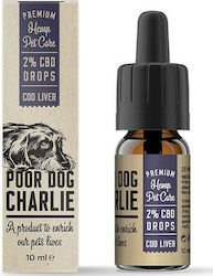 Pharma Hemp Poor Dog Charlie Ulei de canabis pentru câini 2% CBD (200mg) cu ulei de ficat de cod 10ml