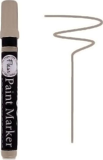 Fleur Paint Marker Chalky Look Μαρκαδόρος Μπεζ Μαυροπίνακα Υγρής Κιμωλίας F12 James