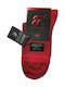 Pournara Damen Einfarbige Socken Rot 1Pack