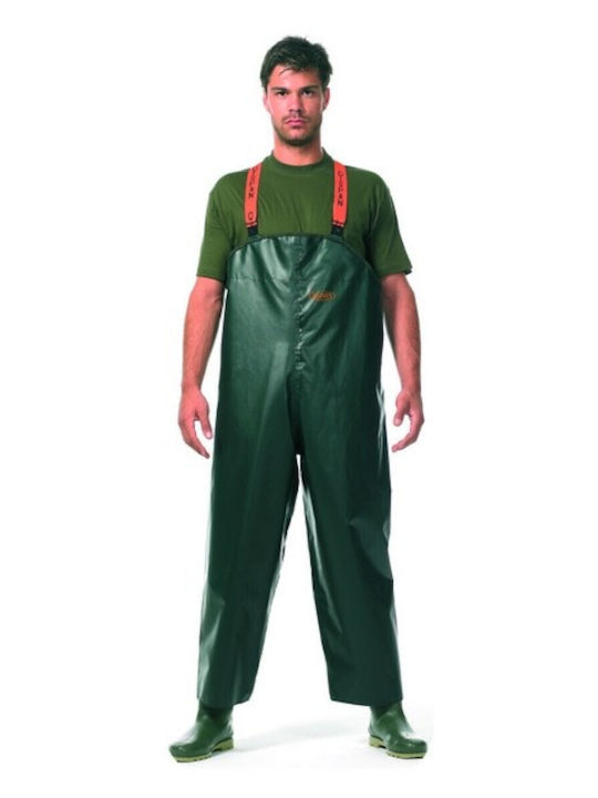 Dispan Waterproof Trousers Work Suitable for Food Processing Green
