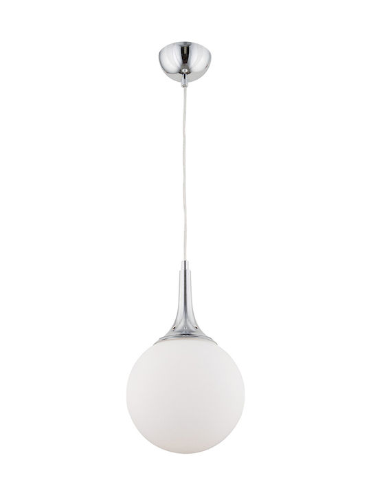 Click Pendant Light White with Socket E27 15x15x80cm