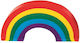 Moses Eraser for Pencil and Pen Rainbow 11x5.5x2cm 1pcs