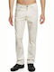 Lee Brooklyn Herrenhose in Geradem Schnitt Chalk White