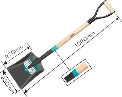 Total Straight Shovel with Handle THTHW0102