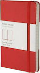 Moleskine Classic Ruled Notebook 192 Sheets Ruled with Elastic Red MM710R