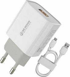 WK WP-U57 18W με Καλώδιο micro USB