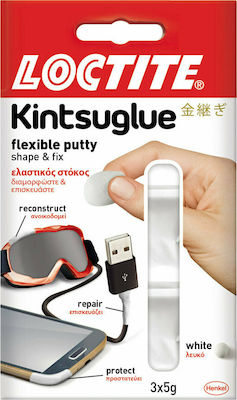 Loctite Kintsuglue 3x5gr General-Purpose Putty Filler Flexible 3x5gr White 5gr