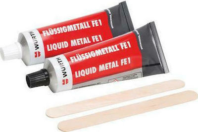 Wurth FE1 Liquid Metal Glue 2-Component Gray 500gr 0893449