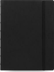 Filofax Notebook A5 Ruled with Elastic Black