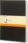 Moleskine Set 3 Notebook Block Ruled Black QP321EN