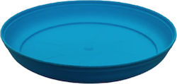 Plastic pot plate SKOPELOS F26cm - Blue Nr124 (for pot Skopelos Nr613)