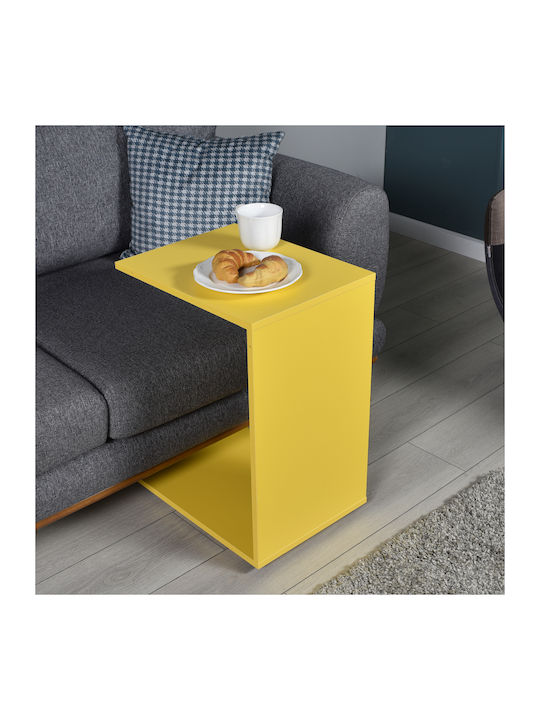 Rechteckig Beistelltisch 94036090900 mit Rollen Yellow L35xB45xH62cm