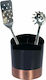 Berlinger Haus Black Rose Collection Cutlery Drainer Inox Black 14.5x14.5x17cm