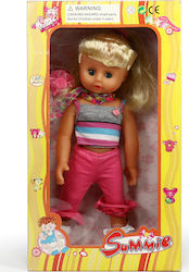 Avra Toys Baby-Puppe Mit Fuchsia Hose 32 cm