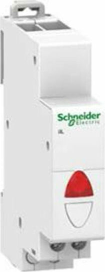 Schneider Electric Μονή Ενδεικτική Λυχνία Πίνακα Κίτρινη 1P