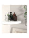 Corner Shelf Wall White Glossy 25x25x3.8cm