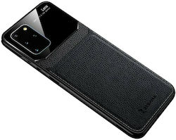 Bodycell Plexiglass Synthetic Leather Back Cover Black (Galaxy S20+)