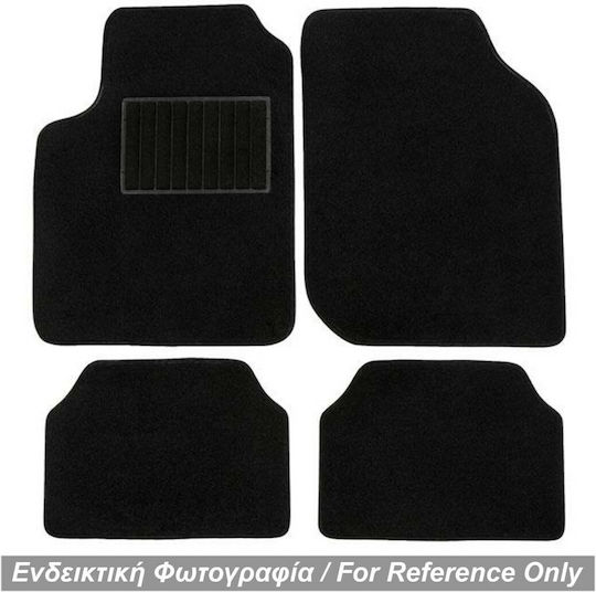 Race Axion Satz Vorder- und Hintermatten 4Stück aus Teppichboden für Jeep Cherokee 2008+ Schwarz