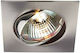 Sun Light Square Metallic Recessed Spot with Socket G4 MR16 Adjustable Chrome Silver 8.1x8.1cm. 1pcs