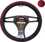 Simoni Racing Κάλυμμα Τιμονιού Αυτοκινήτου Trap Red με Διάμετρο 37-39εκ. από Δερματίνη Κόκκινο