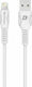 Regular USB to Lightning Cable Λευκό 1m (40110)